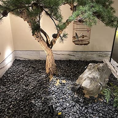 FANTIAN 40 lbs Black River Rocks for Landscaping, 2-3 inch Pebbles for Indoor Plants, Large Decorative Stones for Planters Aquarium Fish Tank and Garden Rocks - Image 6