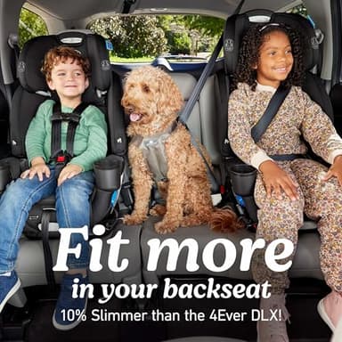 Graco 4Ever DLX Slim 4-in-1 Infant to Toddler Car Seat, Rear Facing, Forward Facing, to High Back Booster & Backless Booster, Slim Car Seat Saves Space & Grows with Child, Thompson - Image 6