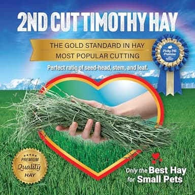 Small Pet Select 2nd Cutting Perfect Blend Timothy Hay Pet Food for Rabbits, Guinea Pigs, Chinchillas and Other Small Animals, Premium Natural Hay Grown in The US, 12 LB - Image 5