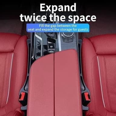Lalalancer 2PCS No Drop Seat Guard,2025 New Car Seat Side Gap Filler Organizer, Drop Seat Guards for Cars(Black) - Image 8