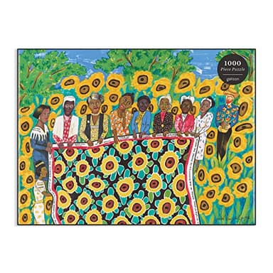 Galison Faith Ringgold The Sunflower Quilting Bee at Arles Puzzle, 1000 Pieces, 27” x 20” – Difficult Jigsaw Puzzle with Stunning & Colorful Artwork – Thick, Sturdy Pieces, Challenging Family Activity - Image 11
