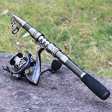 Sougayilang Fishing Rod Combos with Telescopic Fishing Pole Spinning Reels Fishing Carrier Bag for Travel Saltwater Freshwater Fishing-2.4M/7.87FT - Image 6