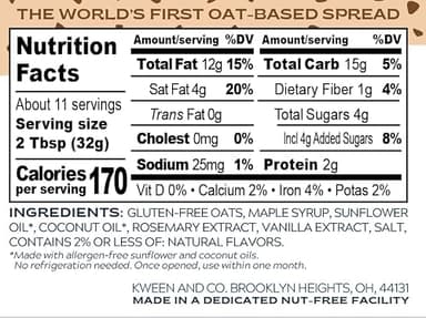 O.at Haus Cookie Dough Granola Butter 12 oz (Pack of 6) - Image 2
