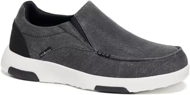 OrthoComfoot Men's Orthopedic Comfortable Slip-On Shoes with Arch Support, Orthotic Loafers for Plantar Fasciitis, Canvas Leisure Vintage Flat Walking Shoes for Foot and Heel Pain Relief - Image 2