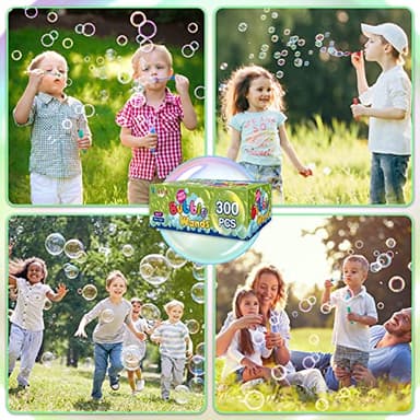 200 Pcs Mini Bubble Wands in 10 Colors, Bulk Party Favors for Kids, Themed Birthday, Christmas, New Year, Valentine, Carnival, School Classroom Prizes for Boys & Girls, Ideal Goodies Bags Stuffers - Image 7