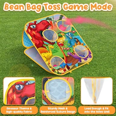 Bean Bag Toss Game for Kids - Cornhole Board Outdoor Toys for Toddlers -Party Activities Carnival Outside Yard Backyard Beach Lawn Games Toy for Kid Boys Girls Age 3 4 5 6 7 8 Year Old Birthday Gifts - Image 2