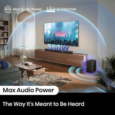 Hisense R632 3.1 Channel 380W Soundbar with Wireless Subwoofer* and Dolby Atmos (Renewed) - Image 7