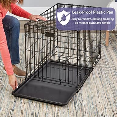 MidWest Homes for Pets 24-Inch iCrate Folding Dog Crate with Divider Panel, Leak-Proof Tray & Secure Latches – Metal Wire Kennel for Small Breeds – Portable, Durable & Easy to Assemble - Image 5