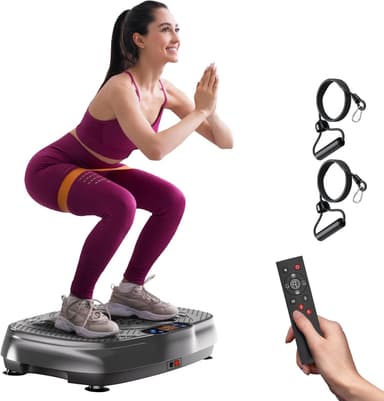 Vibration Plate Exercise Machine: TISSCARE Weight Loss and Lymphatic Drainage Vibrating Plates, Whole Body Workout Sculpting Platform for Home Fitness Fat Burner for Women Men - Image 2