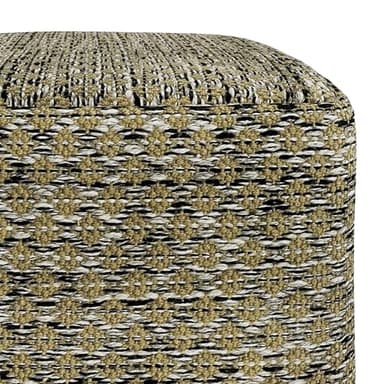 SIMPLIHOME Janelle Boho Square Woven Outdoor/ Indoor Pouf in Multi Color Recycled PET Polyester for the Living Room, Bedroom and Kids Room - Image 5