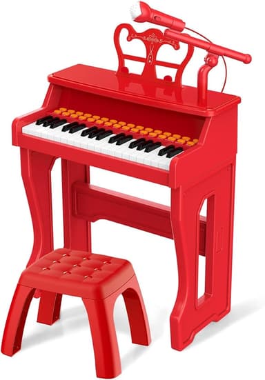 Toy Pianos for Kids Ages 3-7 - Children's Musical Keyboard for Beginners Boys Girls Birthday Gift Learning Piano 37 Keys 4 5 6 8 Years Old Girls and Boys Birthday Gift - Image 1