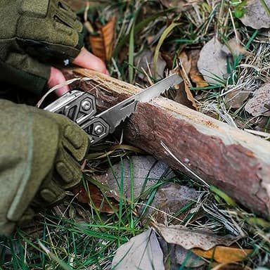 MOSSY OAK Multitool, 21-in-1 Stainless Steel Pocket Knife with Screwdriver Sleeve, Self-locking Pliers with Sheath-Perfect for Outdoor, Survival, Camping, Hiking, Simple Repair - Image 9