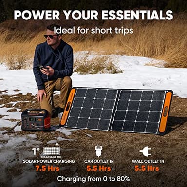 Jackery Portable Power Station Explorer 500, 518Wh Outdoor Solar Generator Mobile Lithium Battery Pack with 110V/500W AC Outlet for Home Use, Emergency Backup,Road Trip Camping (Solar Panel Optional) - Image 2