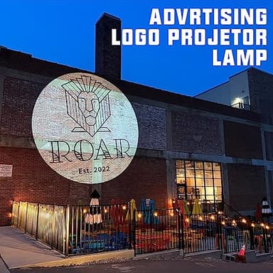 Custom 𝐥𝐨𝐠𝐨 𝐩𝐫𝐨𝐣𝐞𝐜𝐭𝐨𝐫 GOBO for Store Business Outdoor and Indoor Image led Lights 𝐢𝐩𝟔𝟕 Waterproof with Remote Control 150watt - Image 8