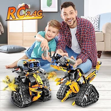 INSOON Robot Toys for Kids Building Set, 520 PCS App & Remote Control Robotics Kit, 5-in-1 RC Wall Robot Engineer Dinosaur Building Block Toy Gift for Kids 6 7 8 9 10 11 12+ Years Old Boys Girls - Image 5