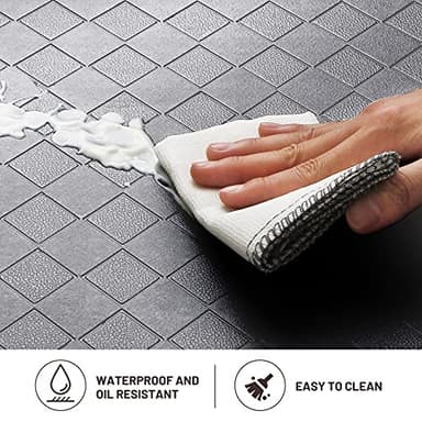 HappyTrends Anti-Fatigue Floor Mat - 4/5 Inch Thick, Waterproof Non-Slip, Heavy Duty Ergonomic Comfort Rug for Kitchen, Office, Sink, Laundry (22"x72", Gray) - Image 6
