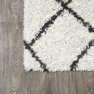 JONATHAN Y Diamond Shag Beige/Dark Gray Indoor Area Rug 8X10 ft, Inca Moroccan for Living Room, Bedroom, Kitchen, Office, Easy-Cleaning, High Traffic, Pet-Friendly, Non-Shedding SHG101A-8 - Image 11