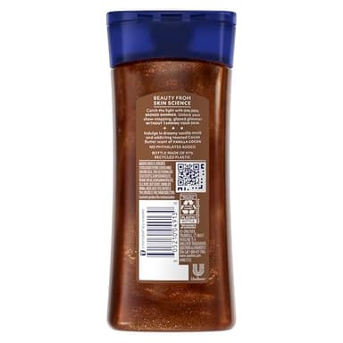 Vaseline Glazed and Glisten Golden Hour Body Gel Oil Glow Vanilla Cocoa Shimmering with Ultra-Hydrating Lipids and 100% Pure Cocoa Butter, 6.8 Oz - Image 2