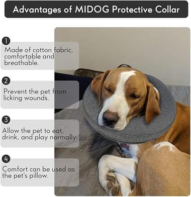 MIDOG Dog Cone, MD-102-Grey-M+-20250925 - Image 2