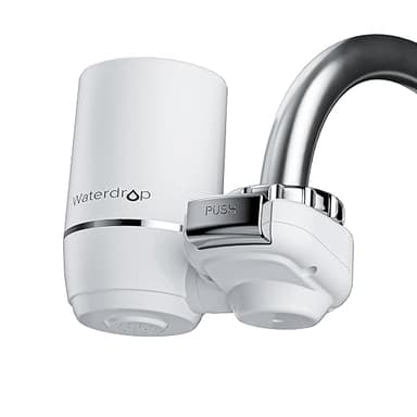 Waterdrop Sink Filter Water Faucet for Skin Care, Bathroom Faucet Filter, 320 Gallons, NSF Certified Water Purifier, 0.01μm Ultra-Filtration System, Reduces Chlorine Lead-Free Material, 1 Filter White - Image 1