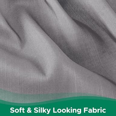 Biscaynebay Wrap Around Bed Skirts for King & Cal King Beds 15" Drop, Silver Grey Adjustable Elastic Dust Ruffles Easy Fit Wrinkle & Fade Resistant Silky Luxurious Fabric Machine Washable - Image 8