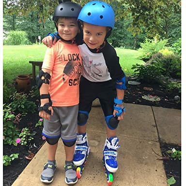 Kids Adjustable Flashing Inline Skates for Boys Girls and Adults with Full Light Up Wheels, Outdoor Roller Skates for Kids Beginner Ages 6-8-12-14, Men and Women - Image 8
