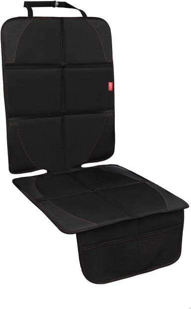 Car Seat Protector for Child, Baby, Pets -1 Pack car seat Cover with Thick Padding- Waterproof Universal Size with Mesh Pockets (Black - Image 2