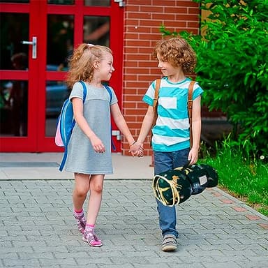 Primlect Thickened Toddler Nap Mat with Removable Pillow and Minky Blanket, Extra Large 55''x35'' Sleeping Bag, Washable, Roll up, Perfect for Daycare, Preschool, Kindergarten, Boys and Girls Dinosaur - Image 5