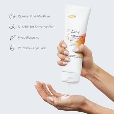 Dove Body Cream Serum Niacinamide + Even Tone for Dark Spots and Uneven Tone with Vitamin C, Pro-Retinol and Shea Butter Lotion, 8 oz - Image 11