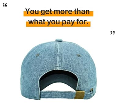 KB-LOW MDM Classic Cotton Dad Hat Adjustable Plain Cap. Polo Style Low Profile (Unstructured) (Classic) Medium Denim Adjustable - Image 5