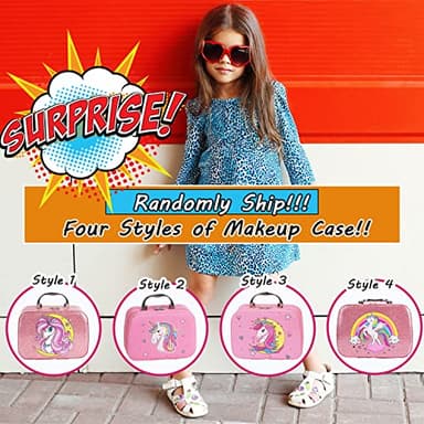 For Ideahome Kids Washable Makeup Girl Toys - Real Make Up Set, Little Girls Makeup Kit for Toddler Kid Children Princess, Christmas Birthday Gift Toys for Girl 4 5 6 7 8 9 10 Year Old - Image 2
