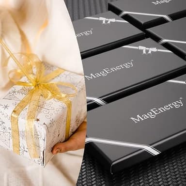 MagEnergy Men's Copper Magnetic Bracelet, 99.9% Pure Copper Bracelet with 4 Elements Double-Row Strength Magnets, Adjustable Jewelry with Gift Box, Black-4 - Image 5