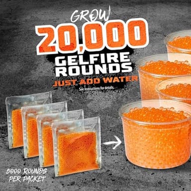 Nerf 20,000 Gelfire Rounds Refill Blasters, 800 Round Hopper, Ages 14 & Up - Image 2