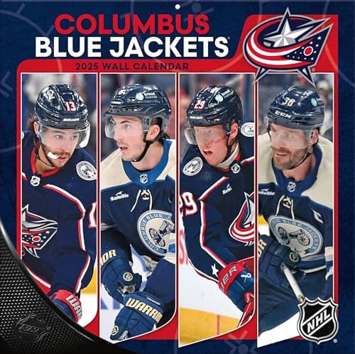 TURNER SPORTS Columbus Blue Jackets 2025 12x12 Team Wall Calendar (25998011938) - Image 1