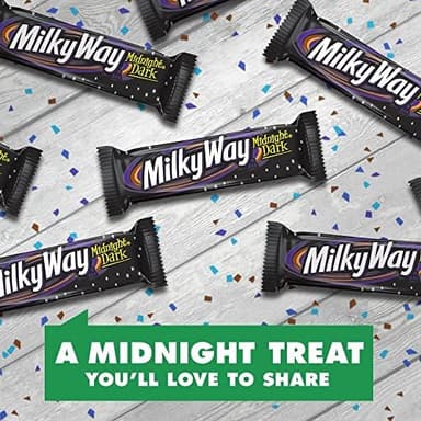 MILKY WAY Dark Chocolate Candy Bars, Midnight Dark, Full Size, 1.76 oz (Pack of 24) Chocolate Bars Bulk - Image 5