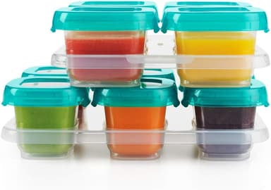 OXO Tot 12-Piece Baby Blocks Set, Teal - Image 2