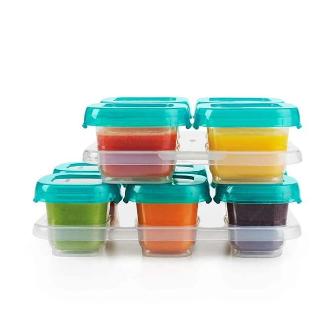 OXO Tot 12-Piece Baby Blocks Set, Teal - Image 1