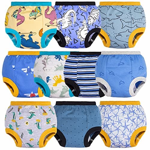 BIG ELEPHANT Baby Boys' 10 Pack Toddler Potty Training Pants 100% Cotton Underpants, 5-6Y - Image 1