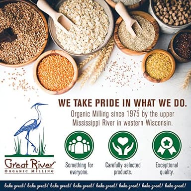 Great River Organic Milling Organic Einkorn Flour | Ancient Heirloom Wheat | Non-GMO | High-Protein | Nutrient-Dense | Kosher | Healthier Alternative to All-Purpose Flour - Image 3