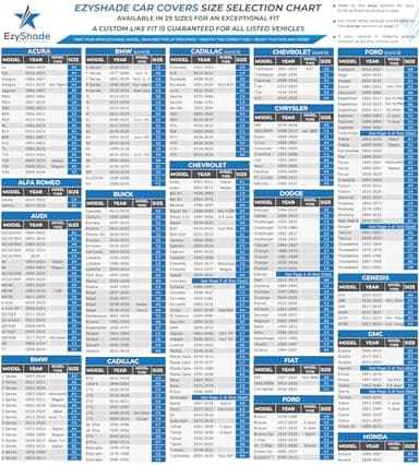 EzyShade 10-Layer Waterproof Sports Car Cover. See Vehicle Size-Chart for Accurate Fit. All Weather Outdoor Covers. Challenger Charger Monte Carlo Classic Cars Sun Snow Rain. Size C6 (See SizeChart) - Image 4