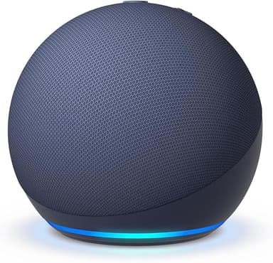 NFL Echo Dot Bundle: Includes Echo Dot | Deep Sea Blue and Limited-Edition NFL Helmet Stand | Miami Dolphins - Image 3