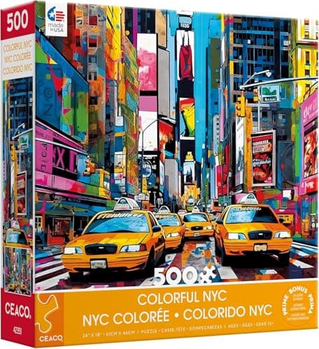 Ceaco - Colorful NYC - 500 Piece Jigsaw Puzzle - Image 1