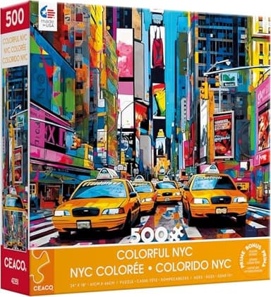 Ceaco - Colorful NYC - 500 Piece Jigsaw Puzzle - Image 1