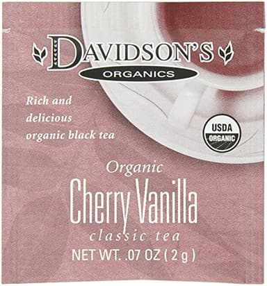 Davidson's Organics, Cherry Vanilla, 100-count Individually Wrapped Tea Bags - Image 1