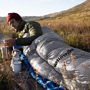 Naturehike Ultralight Duck Down Cold Weather Sleeping Bag, 650FP Compact Sleeping Bag 3-4 Season for Adults & Kids, Waterproof - Backpacking, Camping, Hiking, Traveling with Compression Sack, Gray - Image 9