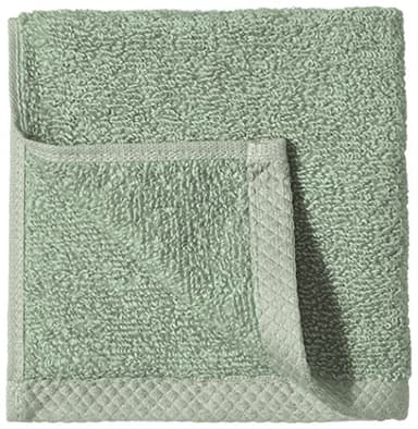 Amazon Basics Cotton Washcloths, Quick-Dry, 12" x 12", 12-Pack, Seafoam Green - Image 4