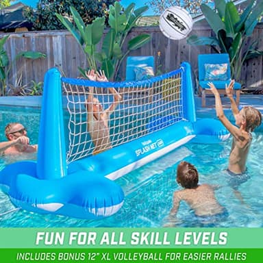 GoSports Splash Net Air, Inflatable Pool Volleyball Game - Includes Floating Net, Water Volleyballs and Ball Pump - Image 3