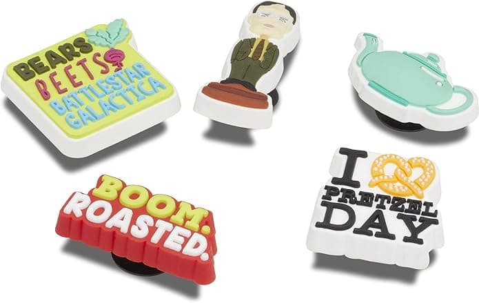 Crocs Unisex-Adult Jibbitz Office Shoe 5-Pack, Charms - Image 1