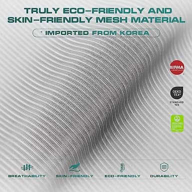 COLAMY Ergonomic Mesh Office Chair, High Back Office Chair, Computer Executive Desk Chair with Lumbar Support,Adjustable Headrest and 4D Arms, Slide Seat, Tilt Lock-Darkgrey New - Image 7