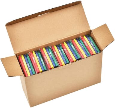 Madisi Crayons Bulk Pack, Regular Size, 4 Colors, 150 Packs, 600 Count - Image 2